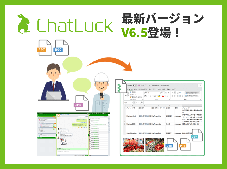 ビジネスチャット『ChatLuck（チャットラック）』バージョン6.5を提供開始！